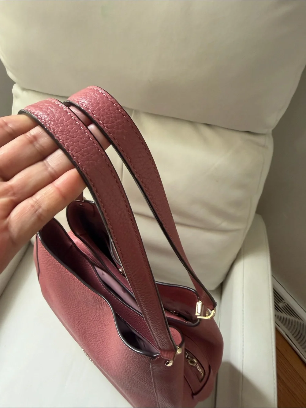 kate spade New York Pebbled Leather Pink Shoulder Bag